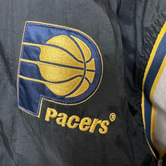 Vintage Collectors Pacers Reversible Pro Player Puffer Jacket Large NWOT - Picture 2 of 12